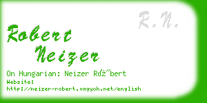 robert neizer business card